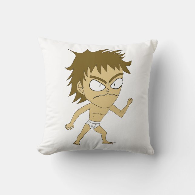 chibi  T-Shirt  Throw Pillow (Front)