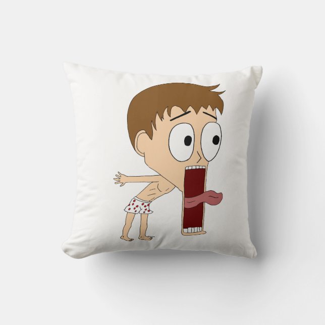 chibi  throw pillow (Front)