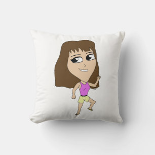 chibi throw pillow