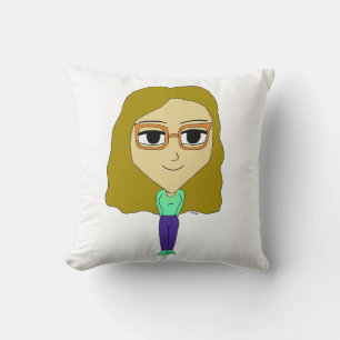 chibi   throw pillow