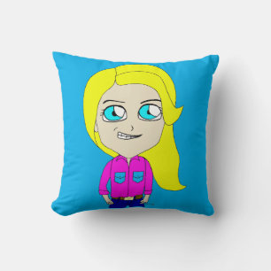 chibi throw pillow