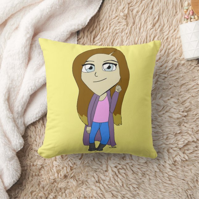 Chibi  throw pillow (Blanket)