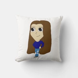 chibi  throw pillow