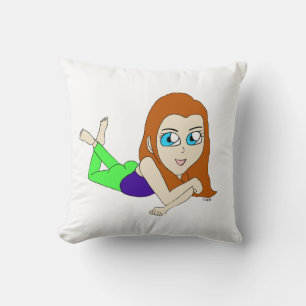 chibi throw pillow