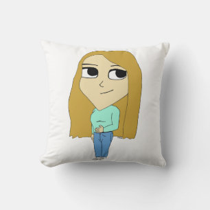 chibi throw pillow