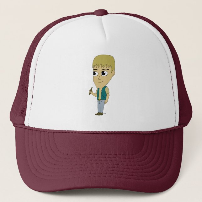 chibi    trucker hat (Front)