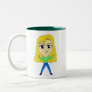 chibi Two-Tone coffee mug