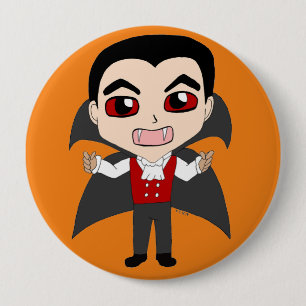 chibi vampire 4 inch round button