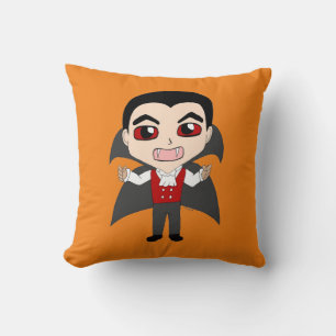 chibi vampire throw pillow