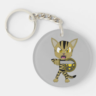Chibi Warrior Cat Keychain