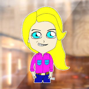 chibi     window cling