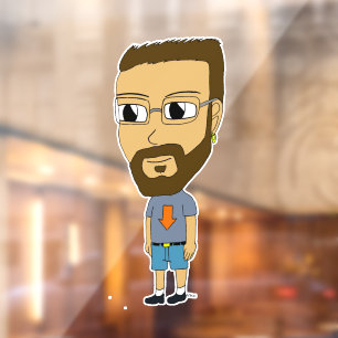 chibi window cling