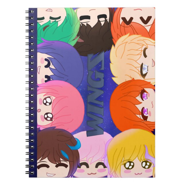 Chibi Wingz Spiral Photo Notebook (Front)