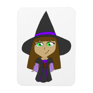 chibi witch magnet