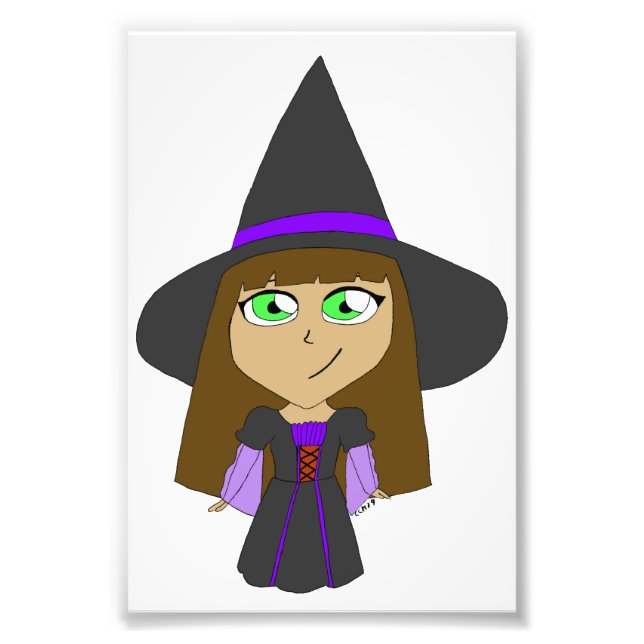 chibi witch  photo print (Front)