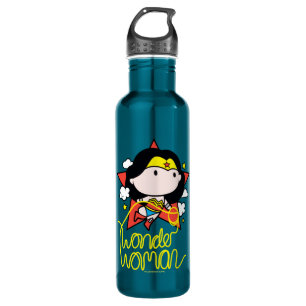 Chibi Wonder Woman Flying With Lasso 710 Ml Water Bottle