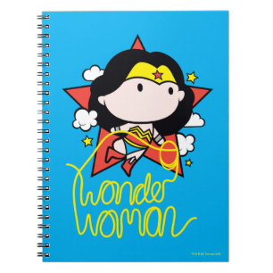 Chibi Wonder Woman Flying With Lasso Notebook