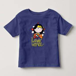 Chibi Wonder Woman Flying With Lasso Toddler T-shirt