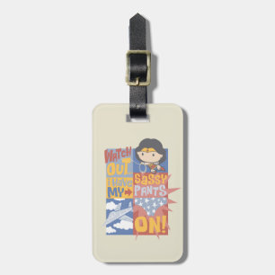 Chibi Wonder Woman   I Have My Sassy Pants On! Luggage Tag