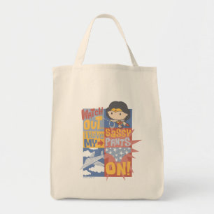 Chibi Wonder Woman   I Have My Sassy Pants On! Tote Bag