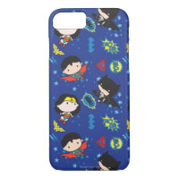 Chibi Wonder Woman, Superman, and Batman Pattern