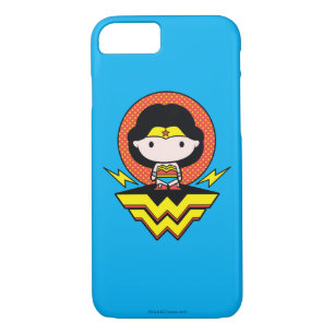 Chibi Wonder Woman With Polka Dots and Logo Case-Mate iPhone Case
