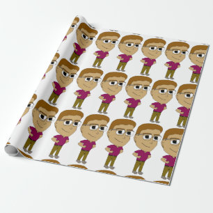 chibi wrapping paper
