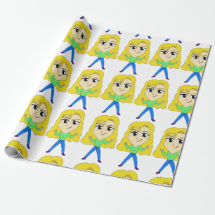 chibi wrapping paper