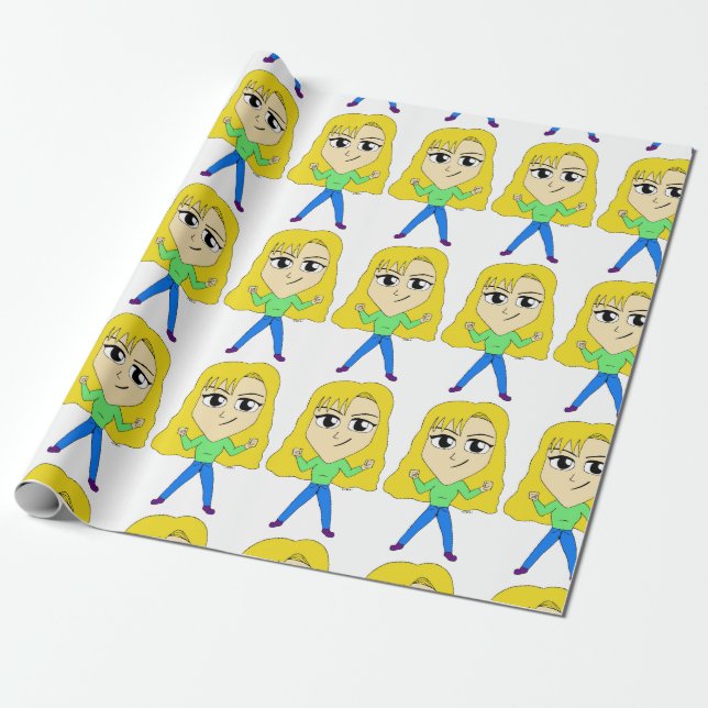 chibi    wrapping paper (Unrolled)