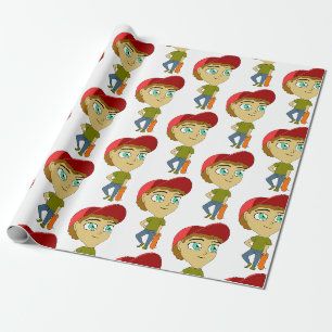 chibi wrapping paper