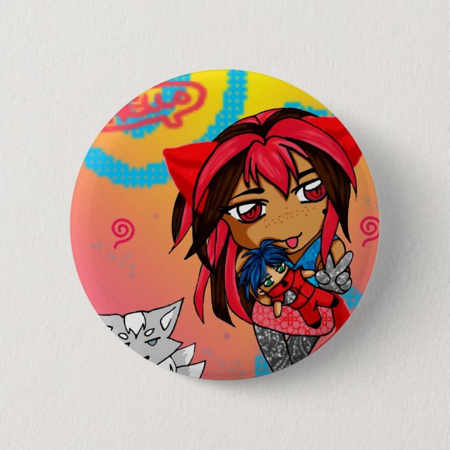 chibicandy 2 inch round button (Front)