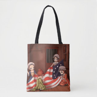 Chibicca's Classic Painting - Birth of the Flag Tote Bag
