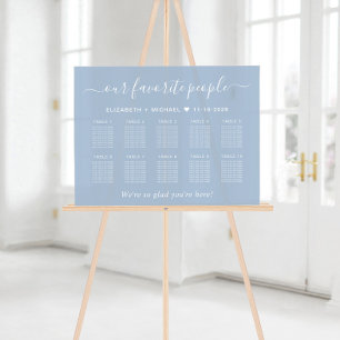 Chic 10 Table Dusty Blue Mariage Siège