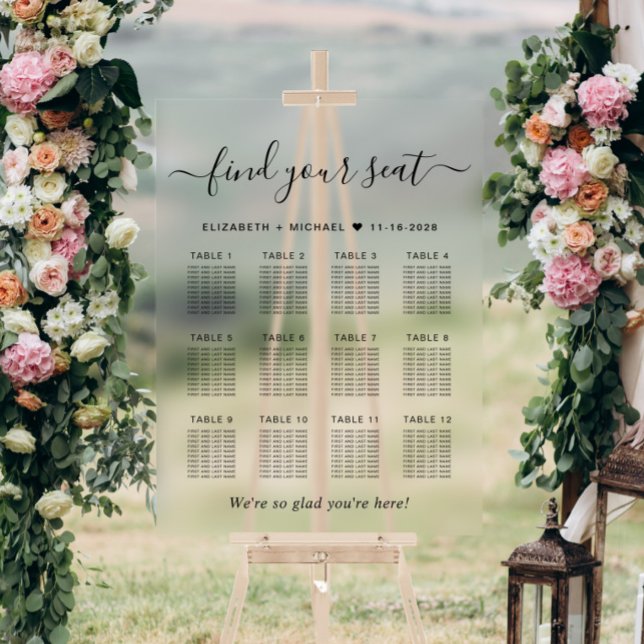 Chic 12 Table Mariage Siège Clair (Créateur téléchargé)