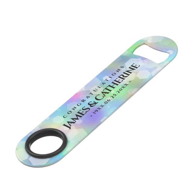 Chic 14e 24e 34e 43e anniversaire du Mariage Opal (Devant angulaire)