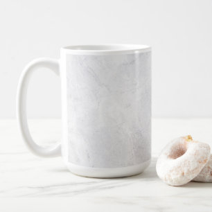 Chic 15 oz Classic Mug with White Marble Pattern