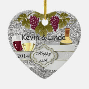 CHIC 25th ANNIVERSARY GIFT ORNAMENT WINE LOVERS