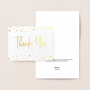 Chic 50e anniversaire Confetti carte de remercieme