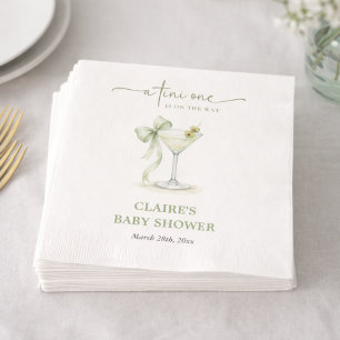 Chic A Tini One Elegant Baby Shower  Napkin