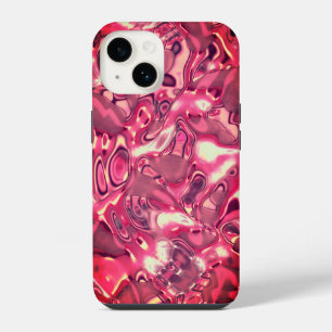 Chic Abstract Magenta Color Tones iPhone 14 Case