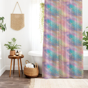 Chic Abstract Pastel Glitter Color Pattern