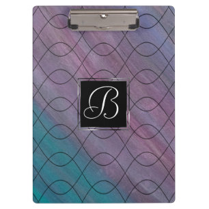 Chic Abstract   Pink Teal Blue Turquoise Purple Clipboard