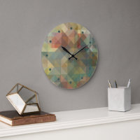 Chic Abstract Retro Triangles Mosaic Pattern