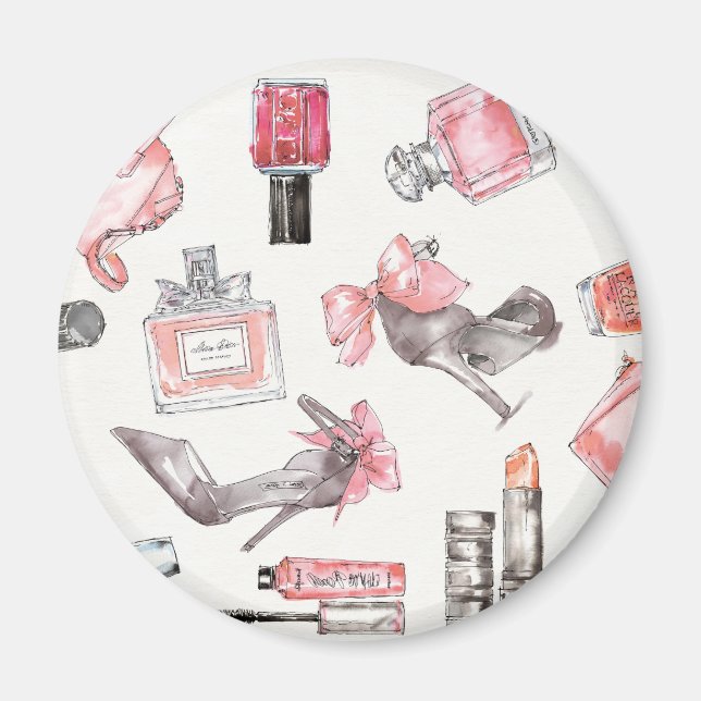 Chic Accents | Watercolor Fashion Magnet (Front)