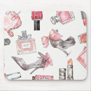 Chic Accents Watercolor Fashion Mouse Pad