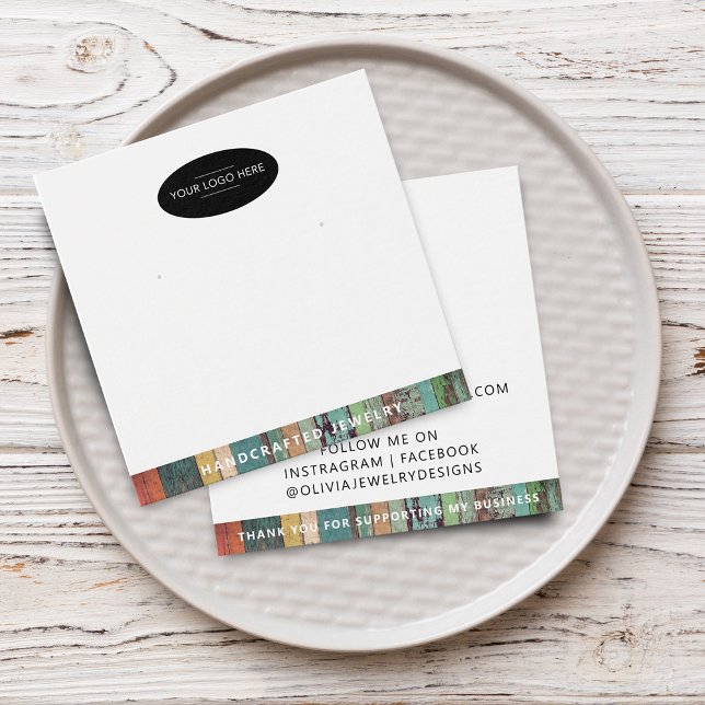 Chic Add Your Logo Earring Display Card (Chic Add Your Logo Earring Display Card)