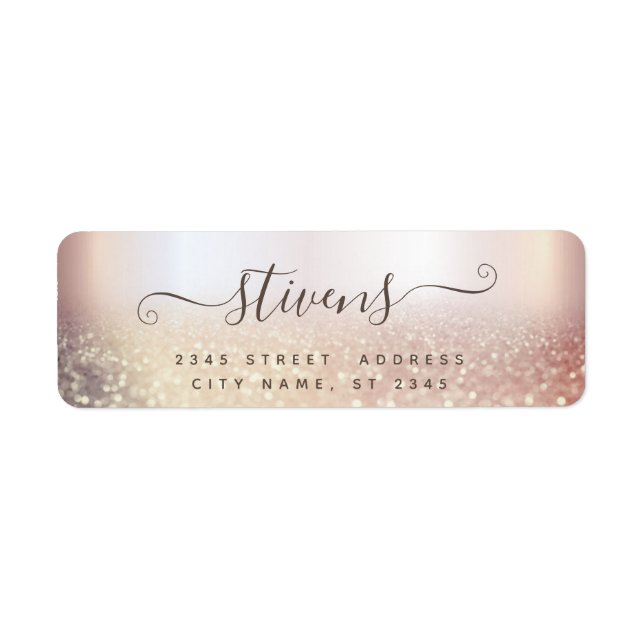 Chic adorable script glittery family (Front)