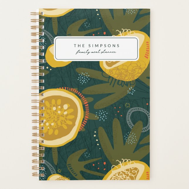Chic Aesthetic Meal Planner Notebook (Front)