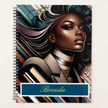 Chic Africaine Américaine Femme Personnalisée Plan