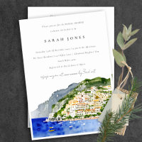 Chic Amalfi Coast Italy Landscape Bridal Shower